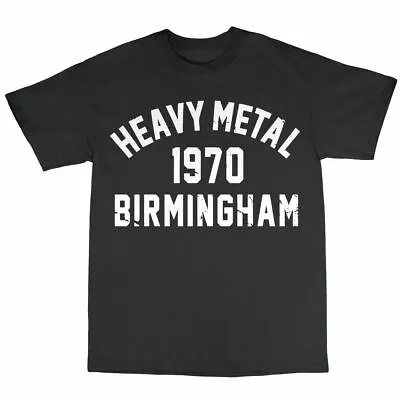 Buy Heavy Metal 1970 Birmingham T-Shirt 100% Cotton Rock Metalheads Headbangers • 14.97£
