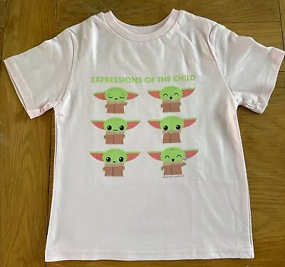 Buy Disney - Star Wars Grogu - Expressions Of The Child T-Shirt - Pink - Age 4 - New • 6.40£