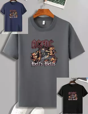 Buy AC/DC Hell's Bells T-shirt / Tee, Brand New! Choice Of Colour / Size • 8.99£