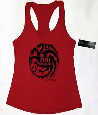 Buy Game Of Thrones TARGARYEN FIRE AND BLOOD Girls Tank Top NWT Licensed & Authentic • 12.62£