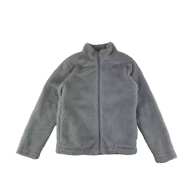 Buy Pepperts Faux Fur Jacket Age 9 Grey Soft Fluffy Full Zipper Fleece Jacket • 8£