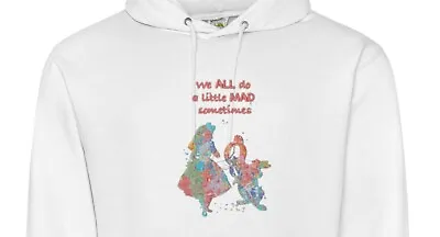 Buy Alice In Wonderland Hoodie Sweater Sweatshirt Unisex Adults Kids Embroidered  • 27£
