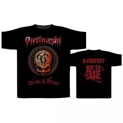 Buy Onslaught - Death And Glory Band T-Shirt Official Merch • 19.90£