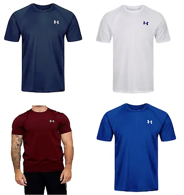 Buy Men's Under Armour T-Shirt Short Sleeve Gym Fitness Heatgear Running Breathable • 12.59£