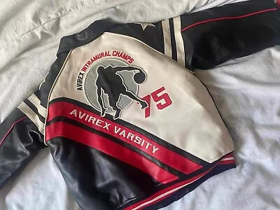 Buy Avirex Varsity Leather Jacket • 300£