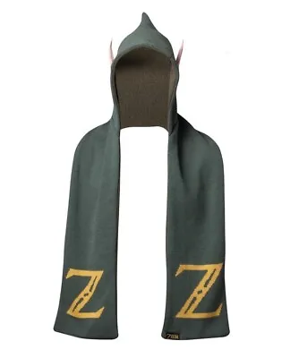 Buy Zelda Hooded Scarf With Ears | Officially Licensed By Nintendo Brand New AW2017 • 15£