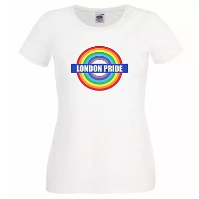 Buy Ladies London Pride LGBT Equal Rainbow Gay Pride T-Shirt • 12.95£