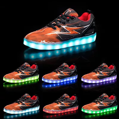Buy 2023 LED Color Change Shoes Sneakers Shiny Trainers Shoes 25-46 Cool UK • 26.39£