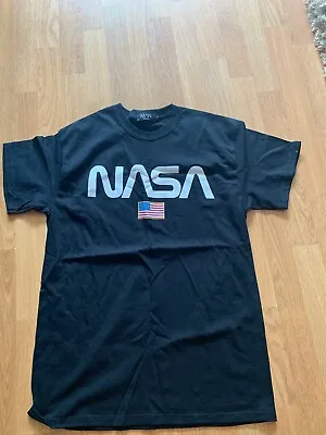 Buy MAN NASA T Shirt Size M Black BNWT • 6£