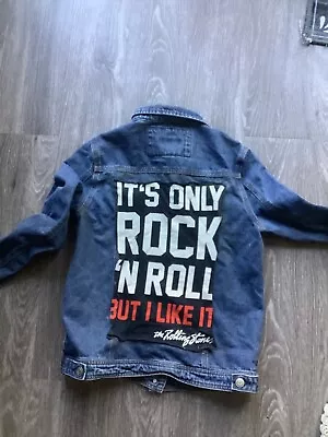 Buy Rolling Stones Rosie The Riveter Patch Unique Jean Jacket Women's Size Small • 18.95£
