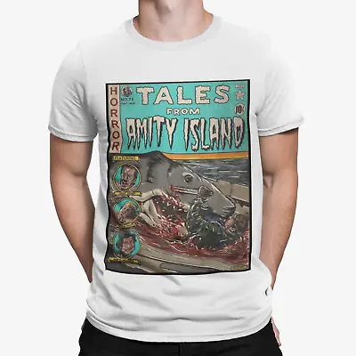 Buy Tales Of Amity Island T-shirt - Movie Poster 70s 80s Shark Movie Film Retro JAWS • 8.39£