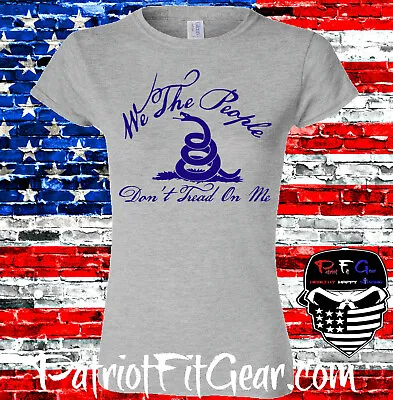 Buy Womens T-shirt,Dont Tread On Me,We The People,2A,Snake,Live Free Or Die,Gadsden • 17.31£