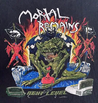 Buy MORTAL REMAINS  Level SHIRT 2007 Vintage Bolt Thrower Kreator Sodom Slayer Death • 27.41£