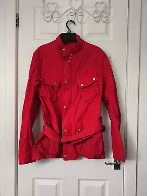 Buy Barbour International Motorcycle Jacket Mens Size Medium Red • 20£
