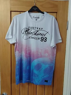 Buy Men's Firetrap Black Seal Summer T-shirt New Size Large • 4£
