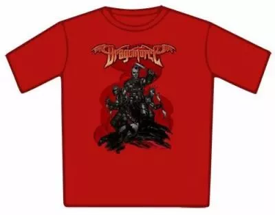 Buy Dragonforce Battle Red Tshirt Size Large Rock Metal Thrash Death Punk • 12£