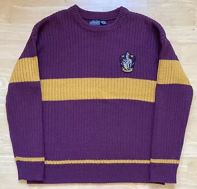 Buy Medium 42  Chest Harry Potter Gryffindor Quidditch Ugly Christmas Jumper Sweater • 24.99£