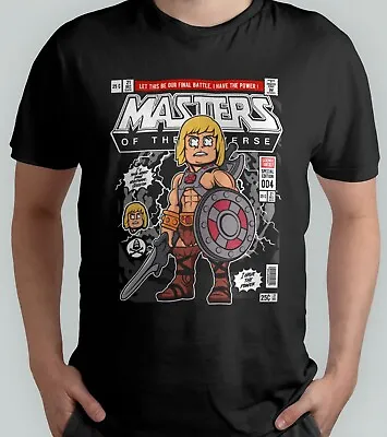 Buy He-Man Masters Of The Universe Comic Pop Culture Design T-Shirt • 10£