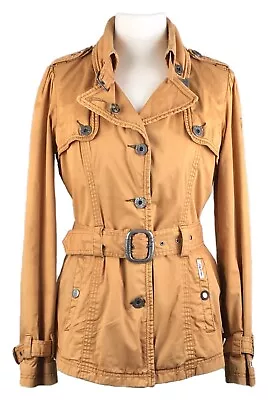 Buy Khujo Belted Jacket, Lightweight & Lined, L, UK12, EU38, US8, Vintage Inspired • 20£