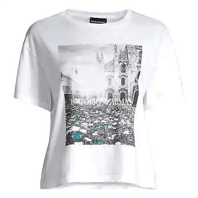Buy Emporio Armani Duomo T Shirt Optic White 44 IT US Size 8 • 37.86£