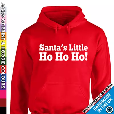 Buy Adults Santas Little Ho Ho Ho Hoodie • Rude Christmas Jumper Funny Xmas Party • 19.99£