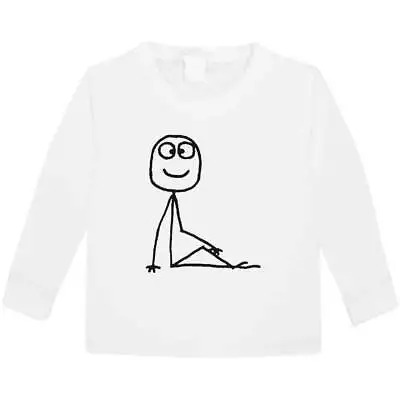 Buy 'Sitting Stickman' Children's / Kid's Long Sleeve Cotton T-Shirts (KL016329) • 9.99£