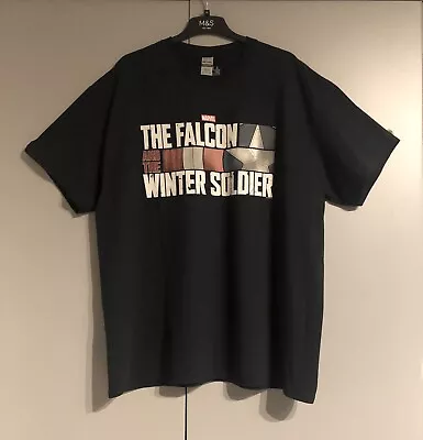 Buy The Falcon And The Winter Soldier Action HR Logo T-Shirt. Size XL. FREE POSTAGE • 8.99£