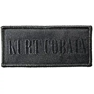 Buy KURT COBAIN Iron-On Standard Patch: LOGO: Black Official Licenced Merch Fan Gift • 4.25£