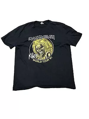 Buy Iron Maiden World Tour '81 Killers T-Shirt Mens  XL Gildan Great Condition • 9.20£