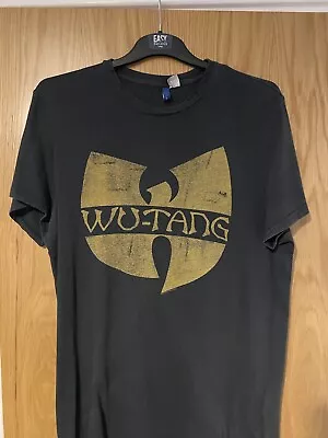 Buy Wu Tang Clan Hip Hop T Shirt 90s Retro Large Vintage H&M Black Rza Method Man • 5.50£