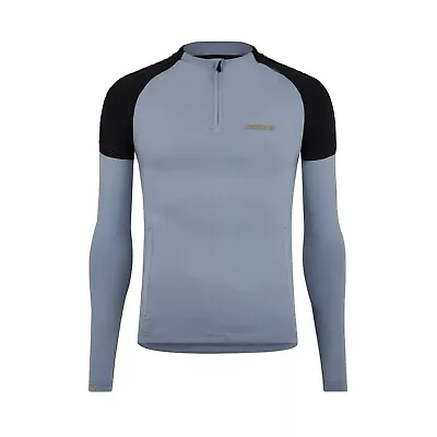 Buy SikSilk Mens Fitness Training Gym 1/4 Zip Slim Fit Training Jacket Sizes S To 2X • 11.99£