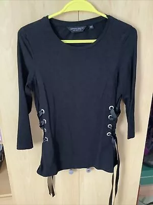 Buy Black Corset Style Top Size 8 • 3.50£