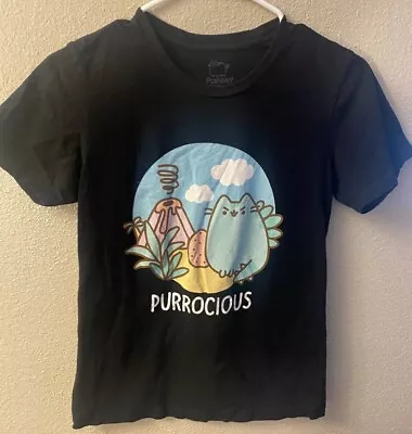 Buy Pusheen Girls Juniors T-Shirt - Purrocious Prehistoric Pusheen Image Size M • 9.06£