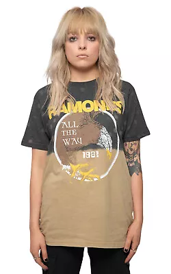 Buy Ramones All The Way Dye Wash T Shirt • 17.95£