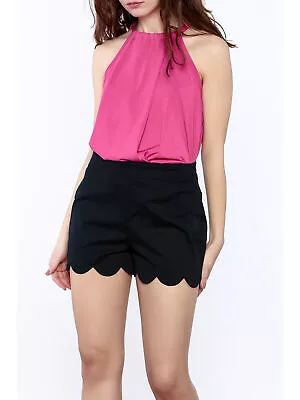 Buy MACBETH COLLECTION Womens Pink Tie Elastic At Waist Pullover Sleeveless Top L • 1.60£