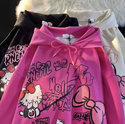 Buy Hello Kitty Y2K Hoodie - Sanrio Gifts, Kawaii Hoodie, Cute Hoodies For Girls Top • 12.16£
