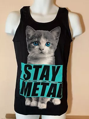 Buy New Miss May I “Stay Metal” Small Mens Vest Black • 9.99£