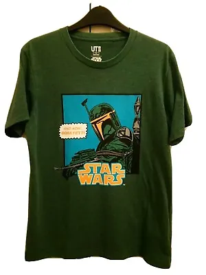Buy Vintage T Shirt. Rare Star Wars. Boba Fett. Green Lucas Films T Shirt. Size S. • 12£