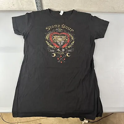 Buy Stone Sour 2018 Tour Black T Shirt Short Sleeve Women’s L Large • 8.50£