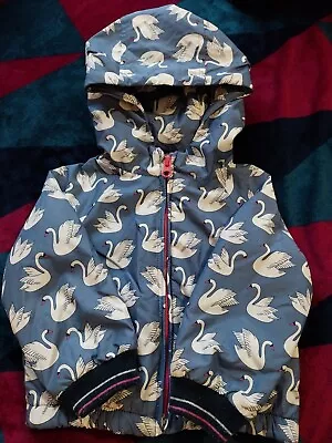 Buy Girls Blue Swan Fleece Lined Hooded Jacket - Age 18-24 Months - BABY GAP • 3.50£