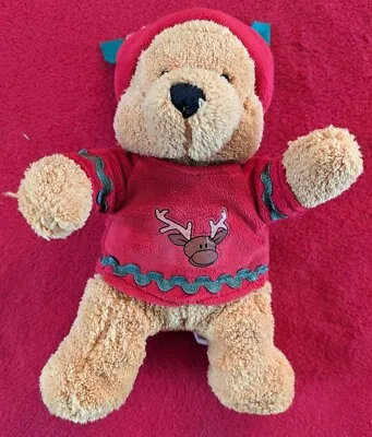 Buy Winnie The Pooh Plush Soft Toy Light Up Jumper Reindeer Christmas 2002 Winter • 7£