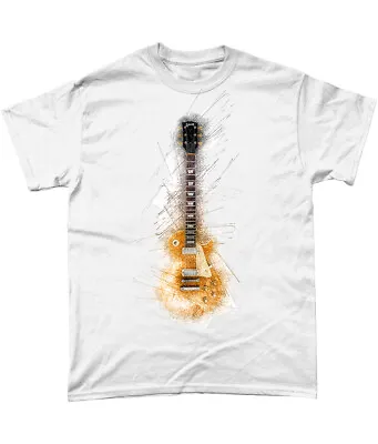 Buy Gibson Guitar Sketch T Shirt Clapton Peter Green Jimmy Page Gary Moore • 13.95£