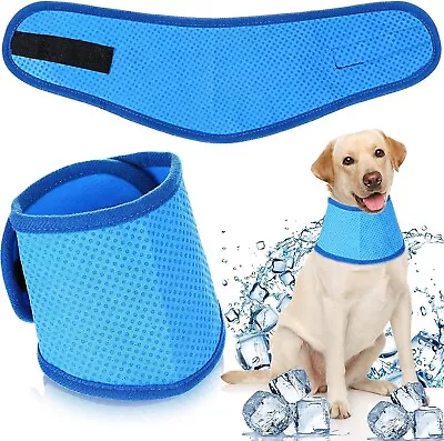 Buy Dog Cat Cooling Bandana Pet Cooler Ice Cool Scarf Collar Relief Med. Medium UK • 3.95£
