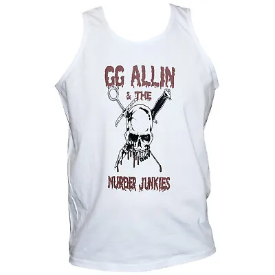Buy GG Allin Hardcore Punk Rock T Shirt Vest Top Murder Junkies Unisex • 14£