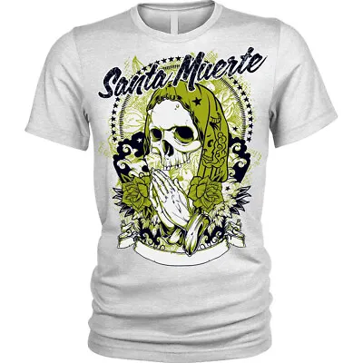Buy Santa Muerte T-Shirt USA Skull Death Afterlife Mexican Mens Womens Childrens • 12.95£