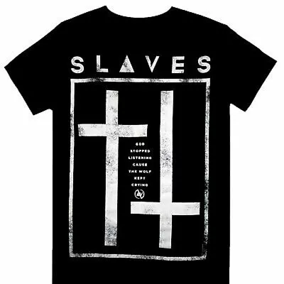 Buy Official The Slaves God Stopped Listening Mens Black T Shirt The Slaves Tee • 14.95£