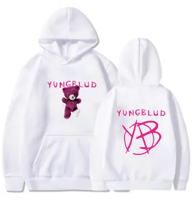 Buy YUNGBLUD Print Hoodie Mens Womens Sweatshirt Pullover Casual Jumper Tops 2024 UK • 28.78£