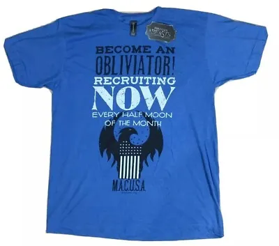 Buy Harry Potter FANTASTIC BEASTS AND WHERE TO FIND THEM T Shirt  Blue Large • 3.99£