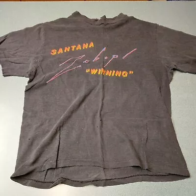 Buy Vintage SANTANA ZEBOP WINNING  Promotional T-Shirt  1981 (M) • 37.89£