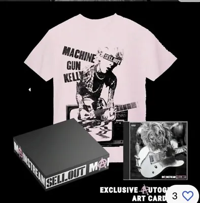 Buy SIGNED AUTO Machine Gun Kelly Mainstream Sellout CD Box Set Shirt L Large • 96.47£